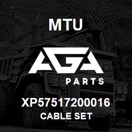 XP57517200016 MTU Cable Set | AGA Parts