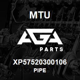 XP57520300106 MTU PIPE | AGA Parts