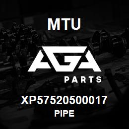 XP57520500017 MTU PIPE | AGA Parts