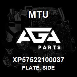 XP57522100037 MTU Plate, Side | AGA Parts