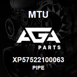 XP57522100063 MTU Pipe | AGA Parts