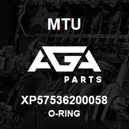 XP57536200058 MTU O-Ring | AGA Parts