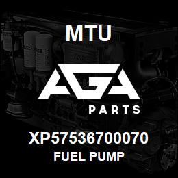 XP57536700070 MTU Fuel Pump | AGA Parts