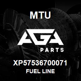 XP57536700071 MTU Fuel Line | AGA Parts