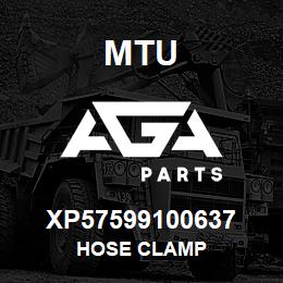 XP57599100637 MTU HOSE CLAMP | AGA Parts