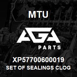 XP57700600019 MTU SET OF SEALINGS CLOGGING INDICATOR | AGA Parts