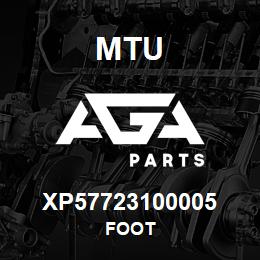 XP57723100005 MTU FOOT | AGA Parts