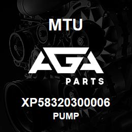 XP58320300006 MTU PUMP | AGA Parts