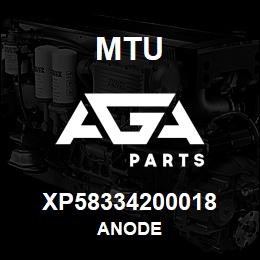 XP58334200018 MTU ANODE | AGA Parts