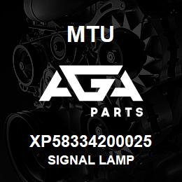 XP58334200025 MTU SIGNAL LAMP | AGA Parts