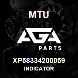 XP58334200059 MTU INDICATOR | AGA Parts