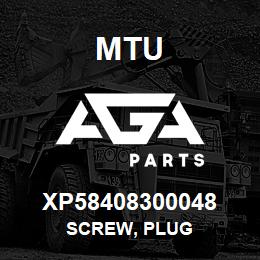 XP58408300048 MTU Screw, Plug | AGA Parts