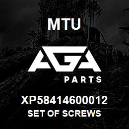 XP58414600012 MTU SET OF SCREWS | AGA Parts