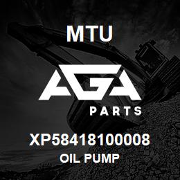 XP58418100008 MTU OIL PUMP | AGA Parts