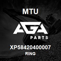 XP58420400007 MTU RING | AGA Parts