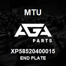 XP58520400015 MTU End Plate | AGA Parts