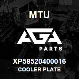 XP58520400016 MTU Cooler Plate | AGA Parts