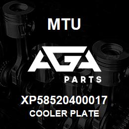 XP58520400017 MTU Cooler Plate | AGA Parts