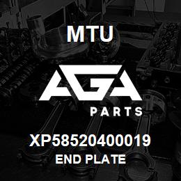 XP58520400019 MTU End Plate | AGA Parts