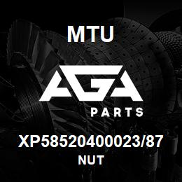 XP58520400023/87 MTU NUT | AGA Parts