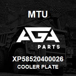 XP58520400026 MTU Cooler Plate | AGA Parts