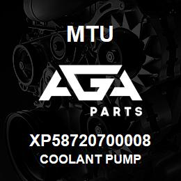 XP58720700008 MTU COOLANT PUMP | AGA Parts