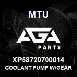 XP58720700014 MTU COOLANT PUMP W/GEAR | AGA Parts