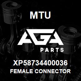 XP58734400036 MTU FEMALE CONNECTOR | AGA Parts