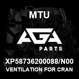 XP58736200088/N00 MTU VENTILATION FOR CRANKCASE | AGA Parts