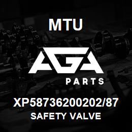 XP58736200202/87 MTU SAFETY VALVE | AGA Parts