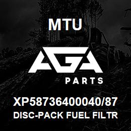 XP58736400040/87 MTU DISC-PACK FUEL FILTR | AGA Parts