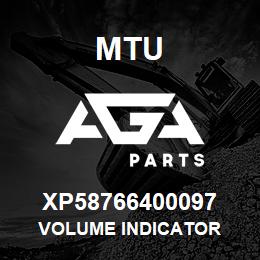 XP58766400097 MTU VOLUME INDICATOR | AGA Parts