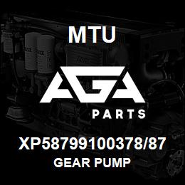 XP58799100378/87 MTU GEAR PUMP | AGA Parts