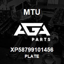 XP58799101456 MTU PLATE | AGA Parts