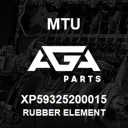 XP59325200015 MTU RUBBER ELEMENT | AGA Parts