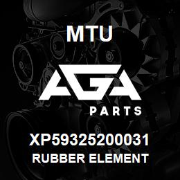 XP59325200031 MTU Rubber Element | AGA Parts