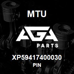 XP59417400030 MTU PIN | AGA Parts