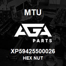 XP59425500026 MTU HEX NUT | AGA Parts