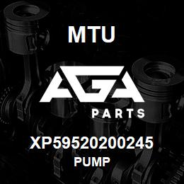 XP59520200245 MTU PUMP | AGA Parts