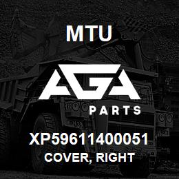 XP59611400051 MTU Cover, Right | AGA Parts