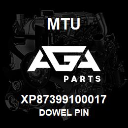 XP87399100017 MTU Dowel Pin | AGA Parts