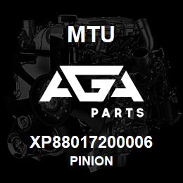 XP88017200006 MTU PINION | AGA Parts