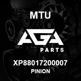 XP88017200007 MTU PINION | AGA Parts