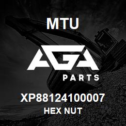 XP88124100007 MTU HEX NUT | AGA Parts