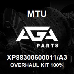 XP88300600011/A3 MTU OVERHAUL KIT 100% | AGA Parts