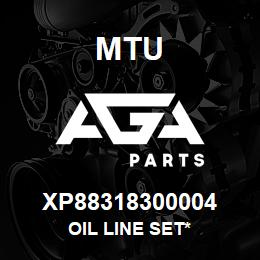 XP88318300004 MTU Oil Line Set* | AGA Parts