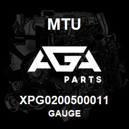 XPG0200500011 MTU GAUGE | AGA Parts