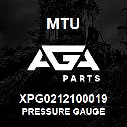 XPG0212100019 MTU PRESSURE GAUGE | AGA Parts