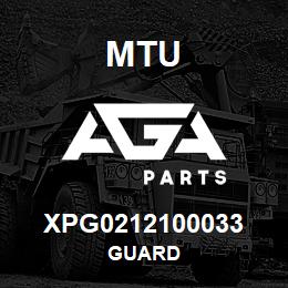 XPG0212100033 MTU GUARD | AGA Parts