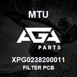 XPG0238200011 MTU FILTER PCB | AGA Parts